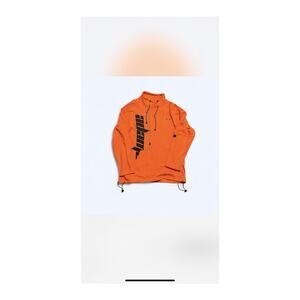 Orange and black Apex 1/4 zip sweatshirt